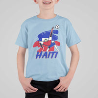 Caribbean Soccer Lover Gift T Shirt For Kid Haitian Heritage Pride