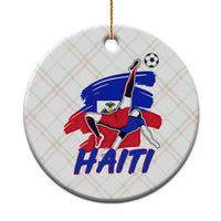 Caribbean Soccer Lover Gift Ceramic Ornament Haitian Heritage Pride