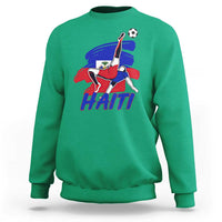 Caribbean Soccer Lover Gift Sweatshirt Haitian Heritage Pride