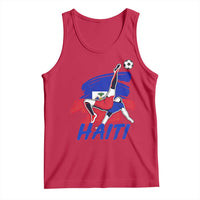 Caribbean Soccer Lover Gift Tank Top Haitian Heritage Pride