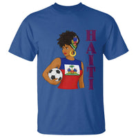 Haitian Soccer Fan Girl T Shirt Ayiti Heritage Pride Football Lover