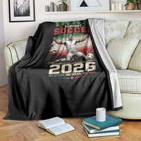 Iran Soccer Fan Gift Throw Blanket One Nation One Team One Dream