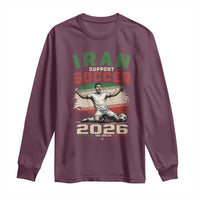 Iran Soccer Fan Gift Long Sleeve Shirt One Nation One Team One Dream