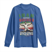 Iran Soccer Fan Gift Long Sleeve Shirt One Nation One Team One Dream