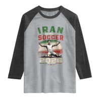 Iran Soccer Fan Gift Raglan Shirt One Nation One Team One Dream