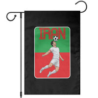 Iran Soccer Lover Garden Flag Proud Persian Roots Gift