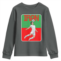 Iran Soccer Lover Youth Sweatshirt Proud Persian Roots Gift
