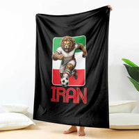 Persian Lions Soccer Fan Throw Blanket Proud Iranian Heritage Gift