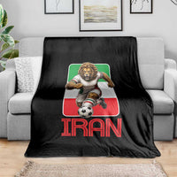 Persian Lions Soccer Fan Throw Blanket Proud Iranian Heritage Gift