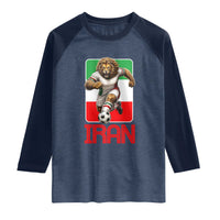 Persian Lions Soccer Fan Raglan Shirt Proud Iranian Heritage Gift