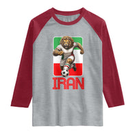 Persian Lions Soccer Fan Raglan Shirt Proud Iranian Heritage Gift