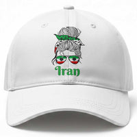 Persian Girl Power Soccer Fan Baseball Cap Team Iran Heritage Gift