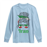 Persian Girl Power Soccer Fan Long Sleeve Shirt Team Iran Heritage Gift