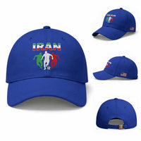 Supporting Iran Soccer Fan Baseball Cap Proud Persian Heritage Gift