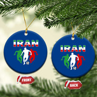 Supporting Iran Soccer Fan Ceramic Ornament Proud Persian Heritage Gift