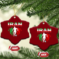 Supporting Iran Soccer Fan Ceramic Ornament Proud Persian Heritage Gift