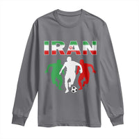 Supporting Iran Soccer Fan Long Sleeve Shirt Proud Persian Heritage Gift