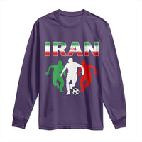 Supporting Iran Soccer Fan Long Sleeve Shirt Proud Persian Heritage Gift