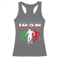 Supporting Iran Soccer Fan Racerback Tank Top Proud Persian Heritage Gift