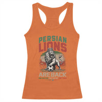 Proud Iran Soccer Fan Gift Racerback Tank Top Persian Lions Are Back