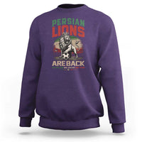 Proud Iran Soccer Fan Gift Sweatshirt Persian Lions Are Back