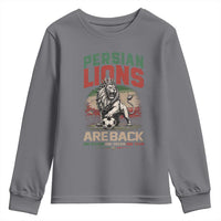 Proud Iran Soccer Fan Gift Youth Sweatshirt Persian Lions Are Back