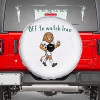 Funny Persian Lion Soccer Fan Gift Spare Tire Cover Off To Watch Iran