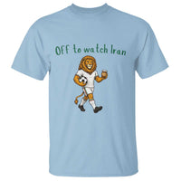 Funny Persian Lion Soccer Fan Gift T Shirt Off To Watch Iran