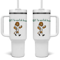 Funny Persian Lion Soccer Fan Gift Tumbler With Handle Off To Watch Iran