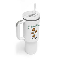 Funny Persian Lion Soccer Fan Gift Tumbler With Handle Off To Watch Iran