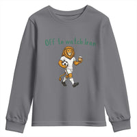 Funny Persian Lion Soccer Fan Gift Youth Sweatshirt Off To Watch Iran