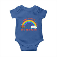 Take A Look It Is In A Book Baby Onesie Cute Rainbow Book Educational Quote - Wonder Print Shop