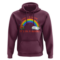 Take A Look It Is In A Book Hoodie Cute Rainbow Book Educational Quote - Wonder Print Shop