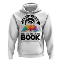 Take A Look It Is In A Book Hoodie Reading Retro Rainbow Vintage - Wonder Print Shop
