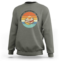 Drink Tea Read Books Be Happy Sweatshirt Book Worm Tea Cup - Wonder Print Shop