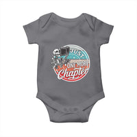 Just One More Chapter Baby Onesie Funny Skeleton Reading Book - Wonder Print Shop