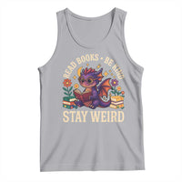 Dragon Read Book Tank Top Funny Read Books Be Kind Stay Weird - Wonder Print Shop