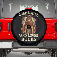 Just A Girl Who Loves Books Spare Tire Cover Funny Bookworm Quote - Wonder Print Shop