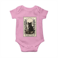 Funny The Cat Book Baby Onesie Kitty Lover Tarot Card - Wonder Print Shop