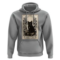 Funny The Cat Book Hoodie Kitty Lover Tarot Card - Wonder Print Shop