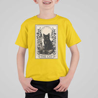 Funny The Cat Book T Shirt For Kid Kitty Lover Tarot Card - Wonder Print Shop