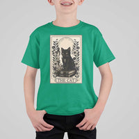 Funny The Cat Book T Shirt For Kid Kitty Lover Tarot Card - Wonder Print Shop