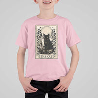 Funny The Cat Book T Shirt For Kid Kitty Lover Tarot Card - Wonder Print Shop