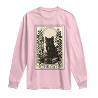 Funny The Cat Book Long Sleeve Shirt Kitty Lover Tarot Card - Wonder Print Shop