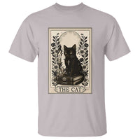 Funny The Cat Book T Shirt Kitty Lover Tarot Card - Wonder Print Shop