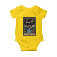 Funny The Reader Tarot Card Baby Onesie Girl Reading Fantasy Book - Wonder Print Shop
