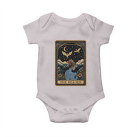 Funny The Reader Tarot Card Baby Onesie Girl Reading Fantasy Book - Wonder Print Shop
