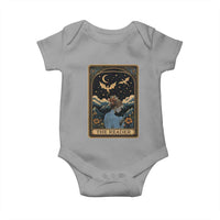Funny The Reader Tarot Card Baby Onesie Girl Reading Fantasy Book - Wonder Print Shop
