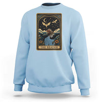 Funny The Reader Tarot Card Sweatshirt Girl Reading Fantasy Book - Wonder Print Shop
