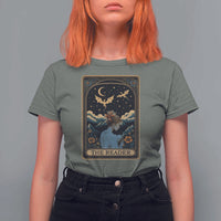 Funny The Reader Tarot Card T Shirt For Women Girl Reading Fantasy Book - Wonder Print Shop